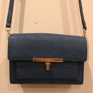 SOLD- Cole Hann crossbody bag with gold hardware